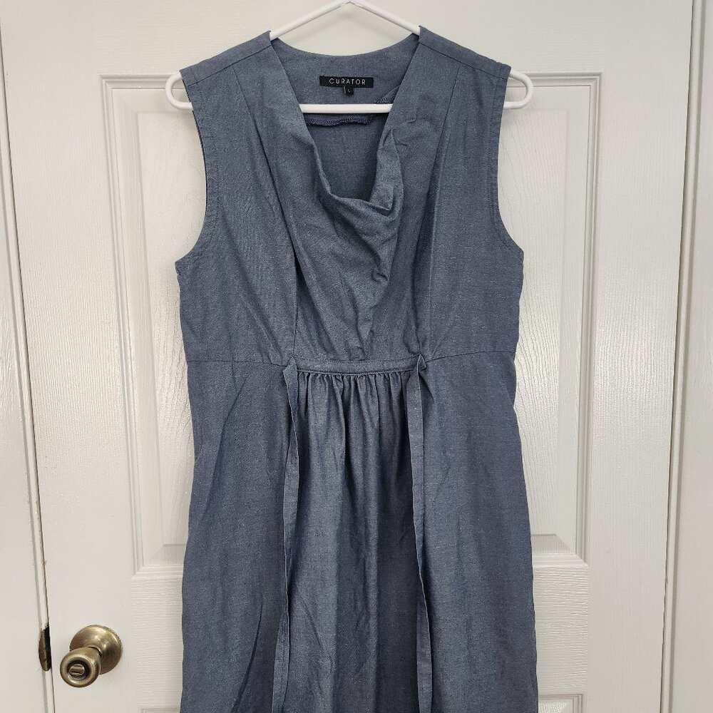 Curator denim (hemp/cotton) dress LARGE